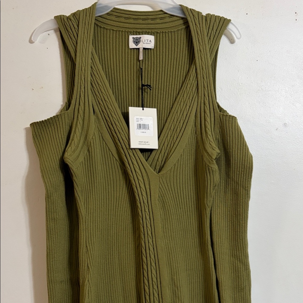 LITA Olive Green Maxi Dress